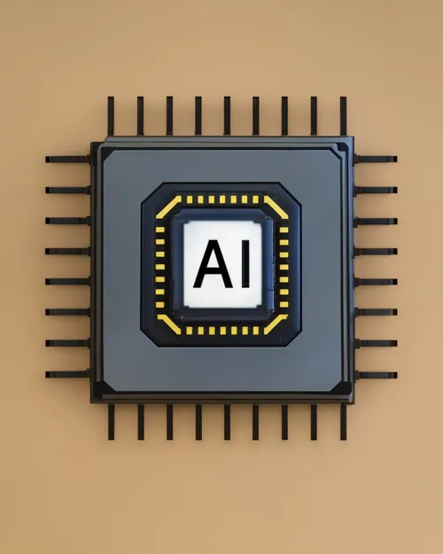 Artificial Intelligence Chip FREE Stock Photo, AI,  technology,  circuit picture