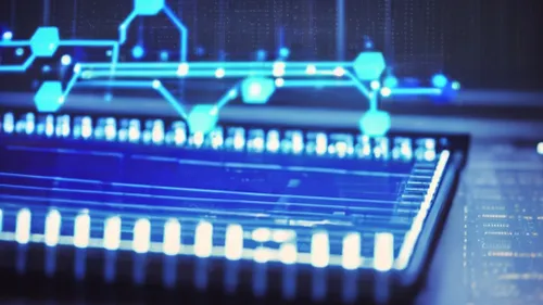 Futuristic Circuit Design FREE Stock Photo, circuit, patterns, futuristic picture