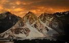 Free Majestic mountain range at sunset stock image to download Majestic mountain range at sunset FREE Stock Photo, mountains, sunset, peaks picture