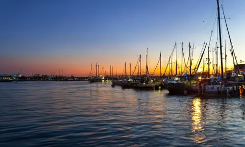 Free Serene Sunset Harbor stock image to download Serene Sunset Harbor FREE Stock Photo, harbor, sunset, boats picture
