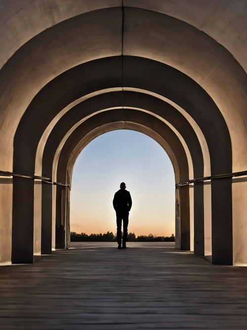 Free Silhouette at Sunset stock image to download Silhouette at Sunset FREE Stock Photo, sunset, silhouette, archway picture