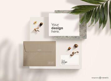 Free Top View Business Stationery Mockup Composition stock image to download Top View Business Stationery Mockup Composition FREE Stock Psd, mockup, stationery, brand picture