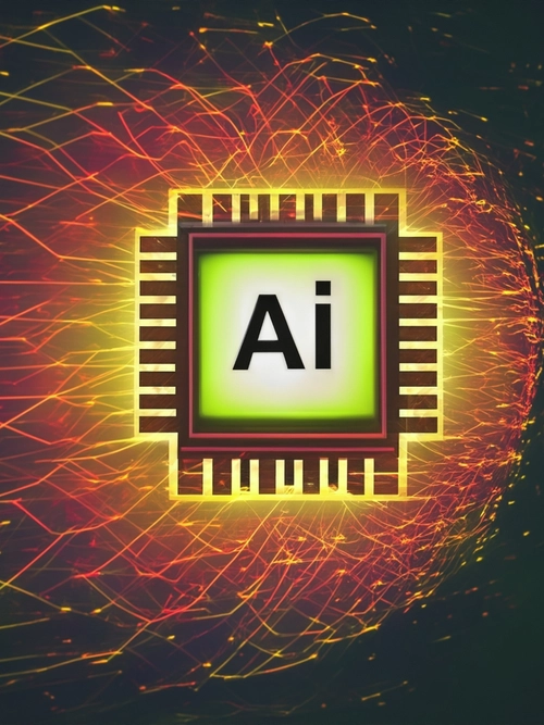 Vibrant AI Circuitry FREE Stock Photo, vibrant, AI, modern picture