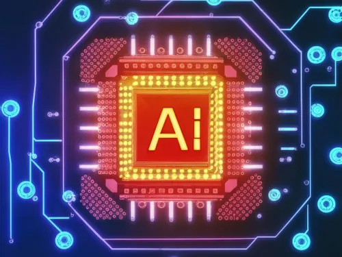 Vibrant Circuitry Design FREE Stock Photo, circuitry,  neon,  technology picture